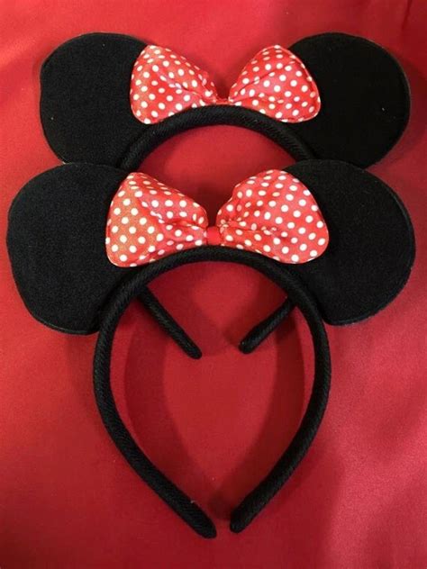 minnie mouse polka dot ears|More.